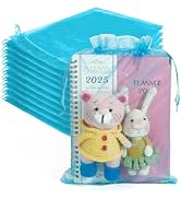 Organza Bags, Mesh Bags Drawstring 8x12 Inch, 50PCS Lake Blue Sheer Organza Bags, Large Wedding G...