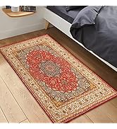 Area Rug 2x4 Boho Rug Indoor Entryway Washable Vintage Rug Indoor Floor Cover Print Throw Rug Non...