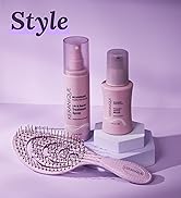 Styling products by Keranique - volumizing spray, thickening mousse, easy detangle brush.
