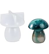 White Mushroom Resin Molds 3D Mushroom Silicone Molds for Epoxy Resin Casting Home Decor DIY Soap...