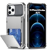 AFGHOA for iPhone 12 Pro Max Wallet Case,5 Credit Card Holder Case 12ProMax | 6.7 Inch,Flip Cover...