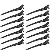 40 Pcs Duck Bill Clips, 3.5 Inch Hair Clips for Women, Rustproof Metal Alligator Curl Clip with H...
