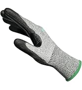 safedenn Cut-Resistant Work Gloves, Reinforced Thumb Crotch, Touchscreen Compatible, Non-Slip and...
