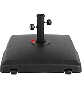 Abba Patio Dytona Fillable Mobile Umbrella Base, Water or Sand Filled Outdoor Umbrella Stand for ...