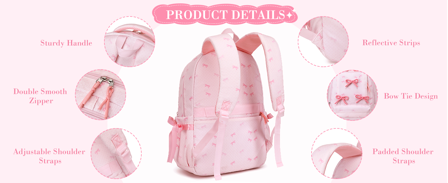 bow backpack for girls