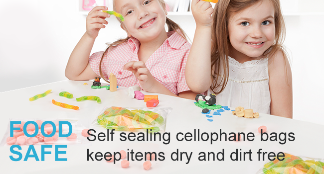 Aubeco Self Sealing Cellophane Bags
