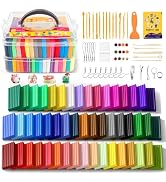 ARTpar 50 Colors Polymer Clay kit,Modeling Clay with Sculpting Tools for Starter,Oven Bake DIY Mo...