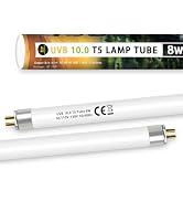 GREENPAW T5 10.0 UVB Light Bulb for Reptiles, 8W HO UVB Reptile Lamp Bulb, 2 Pack 12 Inch UVA UVB...