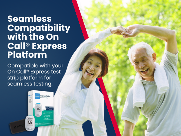 compatible with on call express test strips for seamless glucose testing experience