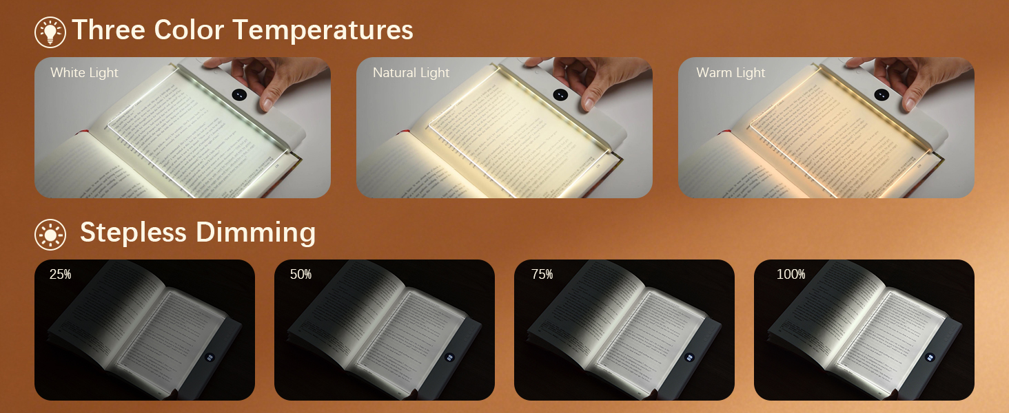 LED Book Light and Night Light 2 in 1