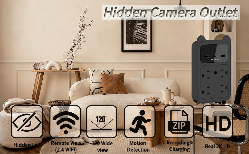 The function of the outlet camera
