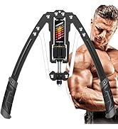 EAST MOUNT Twister Arm Exerciser - Adjustable 22-440lbs Hydraulic Power, Home Chest Expander, Sho...