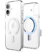 elago for iPhone Case, Magnetic Hybrid Transparent Slim Case, Compatible with MagSafe, PC + TPU H...