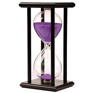 Lodunsyr 30/45/60 min Hourglass timer purple