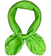 Silk Head Scarf for Women Satin Neck Scarves Square Solid Hair Bandana Headband 27.5"