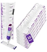 ZHAYAO 10 Count Disposable mop Pads Refills Compatible for Swiffer PowerMop Multi-Surface Mopping...