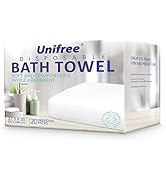Unifree Disposable Bath Towels ?Camping Towel I Gym Towel I Barber Towel 20 Count, Individually P...