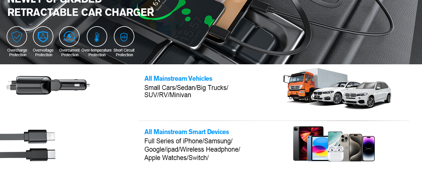 retractable car charger