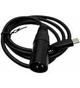 Halokny XLR to USB C Cable, USB C Microphone Cable USB Type-C Male to XLR Male Dual Channel Cord ...