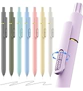 8 Pack Gel Pens, 0.5mm Fine Point Black Ink Pen - Quick Drying, Smooth Writing Journals Pens with...