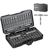 69 in 1 Magnetic Screwdriver Set with 4 Handles, Ratcheting Screwdriver Set, S2 Steel Bits, Preci...