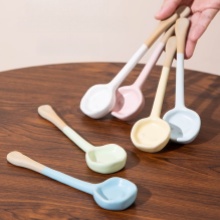 Macaron-color series curved spoon