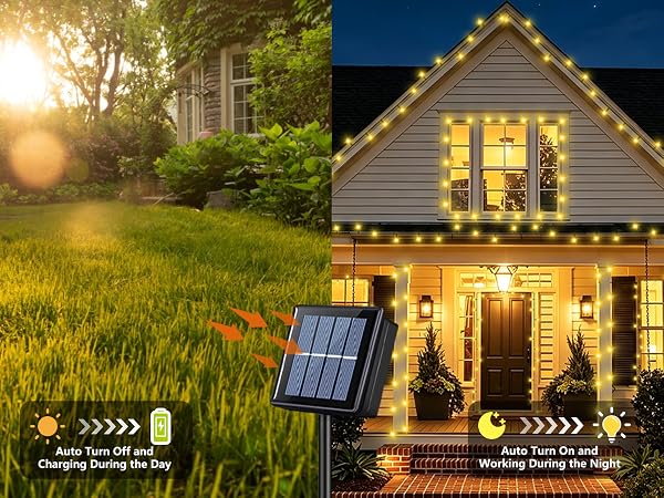 warm solar lights