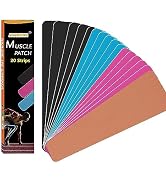 Kinesiology Tape Pro Athletic Sports (20 Precut Strips) Waterproof Breathable Athletic Elastic Kn...