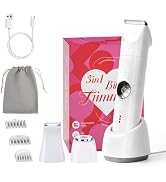 Likefun 3-in-1 Bikini Shaver for Women: Electric Razors for Private Area | Waterproof Painless La...