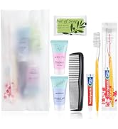 Homeless Hygiene Kit for Donations,Bulk Basic Toiletry Kits Care Package Supplies in Zip Pouch,Ho...