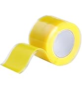 PackYard Self Fusing Silicone Tape 1 in x 5' Yellow Waterproof Rubber Leak Proof Sealing Rubber S...