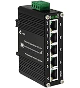 Mini Industrial 5 Ports Gigabit PoE Switch Hardened 5 Port RJ45 10/100/1000Mbps 802.3at Ethernet ...