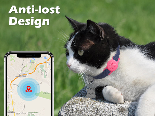 airtag holder with DYNMEOW cotton pet collar