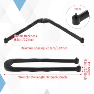 Adjustable Face Spanner Wrench Pin