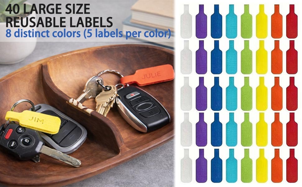 fernfern 40 Pcs Cable Labels