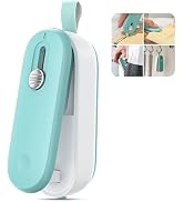 ODSD 2 in 1 Mini Bag Sealer - Heat Seal and Cutter with Lanyard, Portable Handheld Chip Bag Seale...