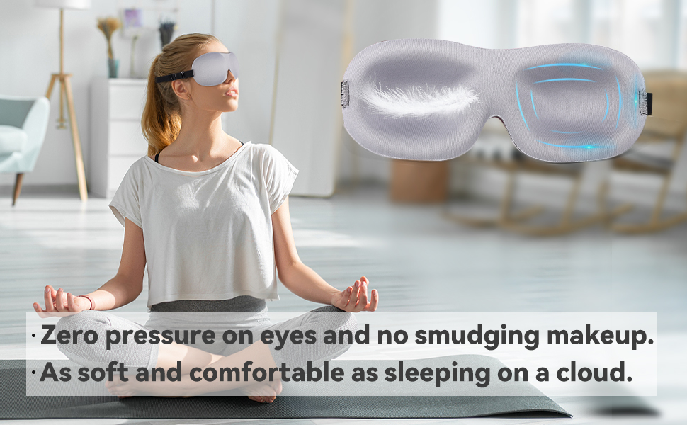 Adjustable Blackout 3D Eye Masks for Sleep