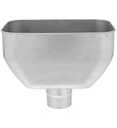 DOITOOL Stainless Steel Water Drop Bucket 9.6X7 Inches Rain Gutter Connector Downspout Adapter fo...