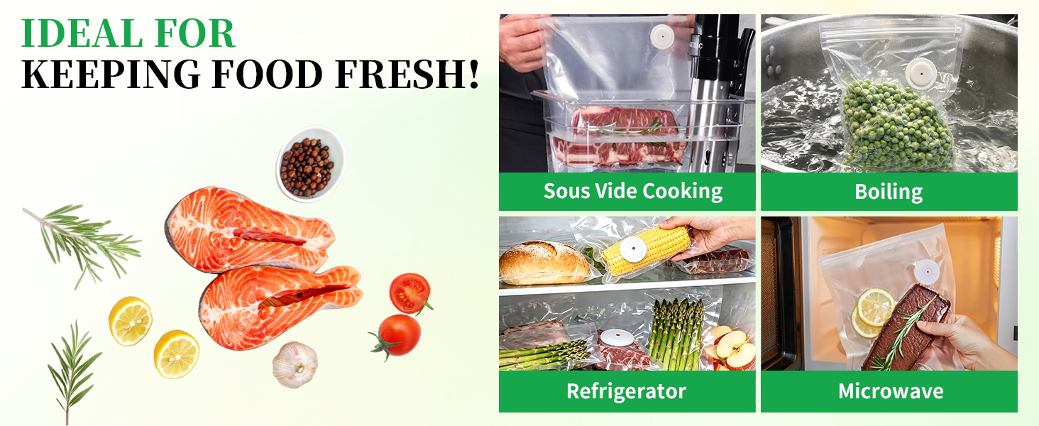 vacuum sealer bags for food reusable
