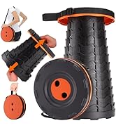 Fishboy Upgraded Collapsible Stool for Adults,Portable Retractable Folding Telescoping Foldable C...