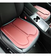 TOPABYTE Car Seat Cushion Premium Leather Comfort Memory Foam Seat Pad Pillows Breathable Comfort...