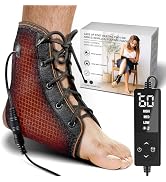 sticro Ankle Heating Pad with Lace up for Sprained Ankle & Achilles Tendonitis Recovery, Auto-Off...