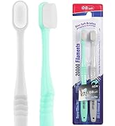 OB rush Extra Soft Toothbrush, Ultra Soft Toothbrush for Sensitive Gums, 20k Nano Floss Bristles ...