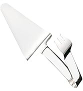 Kichvoe Pizza Server Tongs Pie Server Stainless Steel Pizza Spatula Server Triangular Spade Spatu...