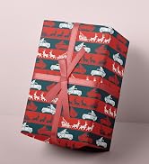 RiukRaiu Christmas Wrapping Paper for Kids Adults - Plaid Reindeer, Santa, Snowmen, Red/Green Rus...