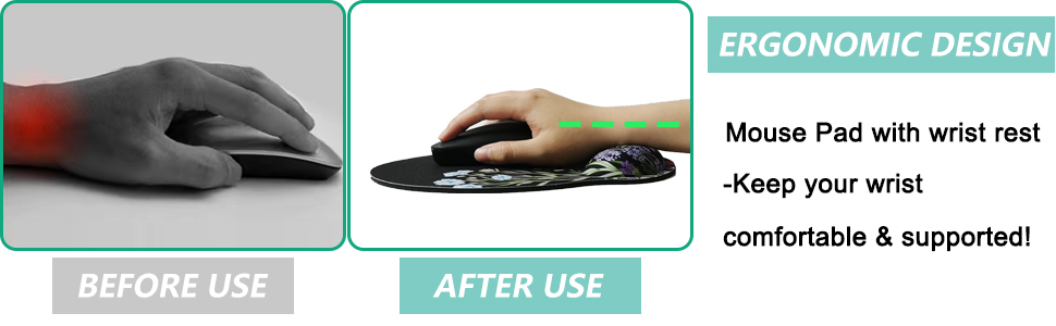 Mouse Pad with Wrist Support