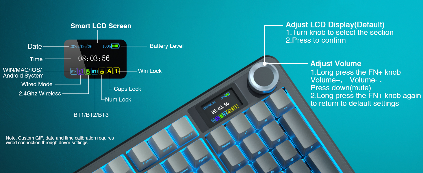 AULA F108 PRO - Full Size Keyboard