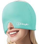 Migraine Relief Cap, All Around Gel Covered Reusable Headache Relief Cap, Blue Migraine Cap for H...