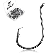 FishTrip Octopus Circle Hooks Saltwater - 50/100pcs Fishing Catfish Hook,Offset Fish Hooks for Ri...