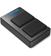 BESTON 2-Pack NP-W126S / NP-W126 Battery and Charger for Fujifilm X100V X100F XT1 XT2 XT3 XT10 XT...